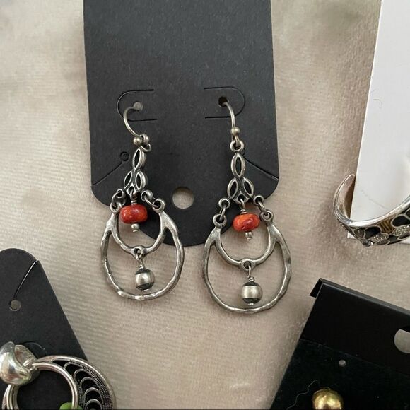 6 PC LOT DROP/CHANDELIER VINTAGE INSPIRED EARRINGS - Picture 3 of 8